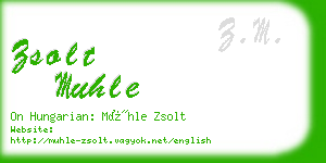 zsolt muhle business card